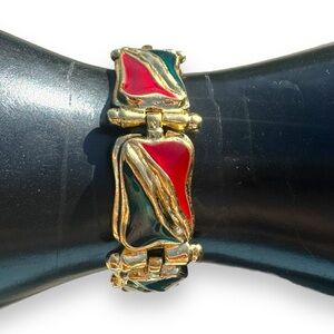 IVANA Vintage 80s Italia Gold Bracelet